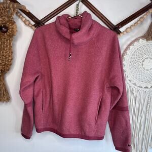 Nike Therma Fit Mauve Cowl Neck Fleece Pullover